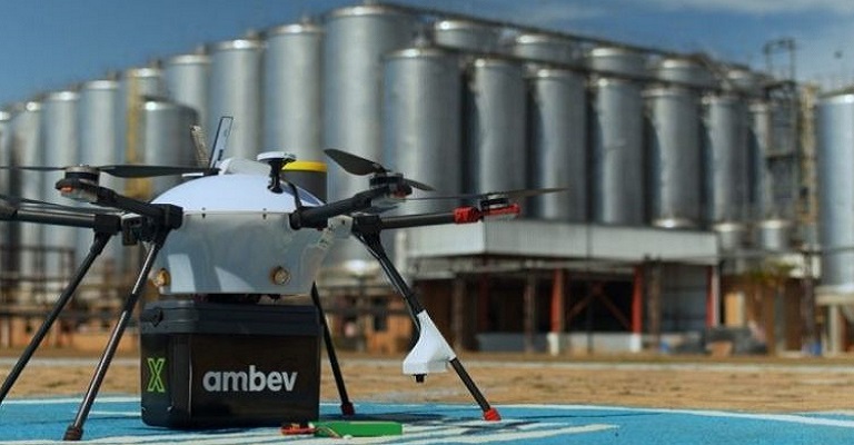 Ambev testa entrega de bebidas com drone no interior de SP