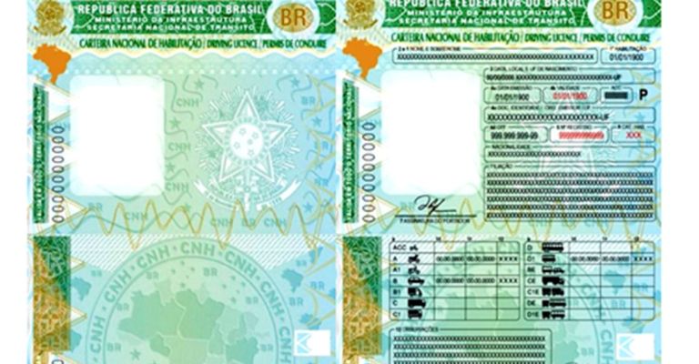 Novo modelo da CNH incorpora código internacional utilizado nos passaportes